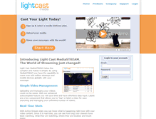 Tablet Screenshot of lightcastmedia.com